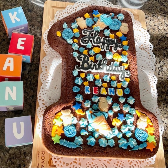 Wilton 1979 Number One # 1 Cake Pan Baking Mold Trophy 1st Birthday - Picture 1 of 3